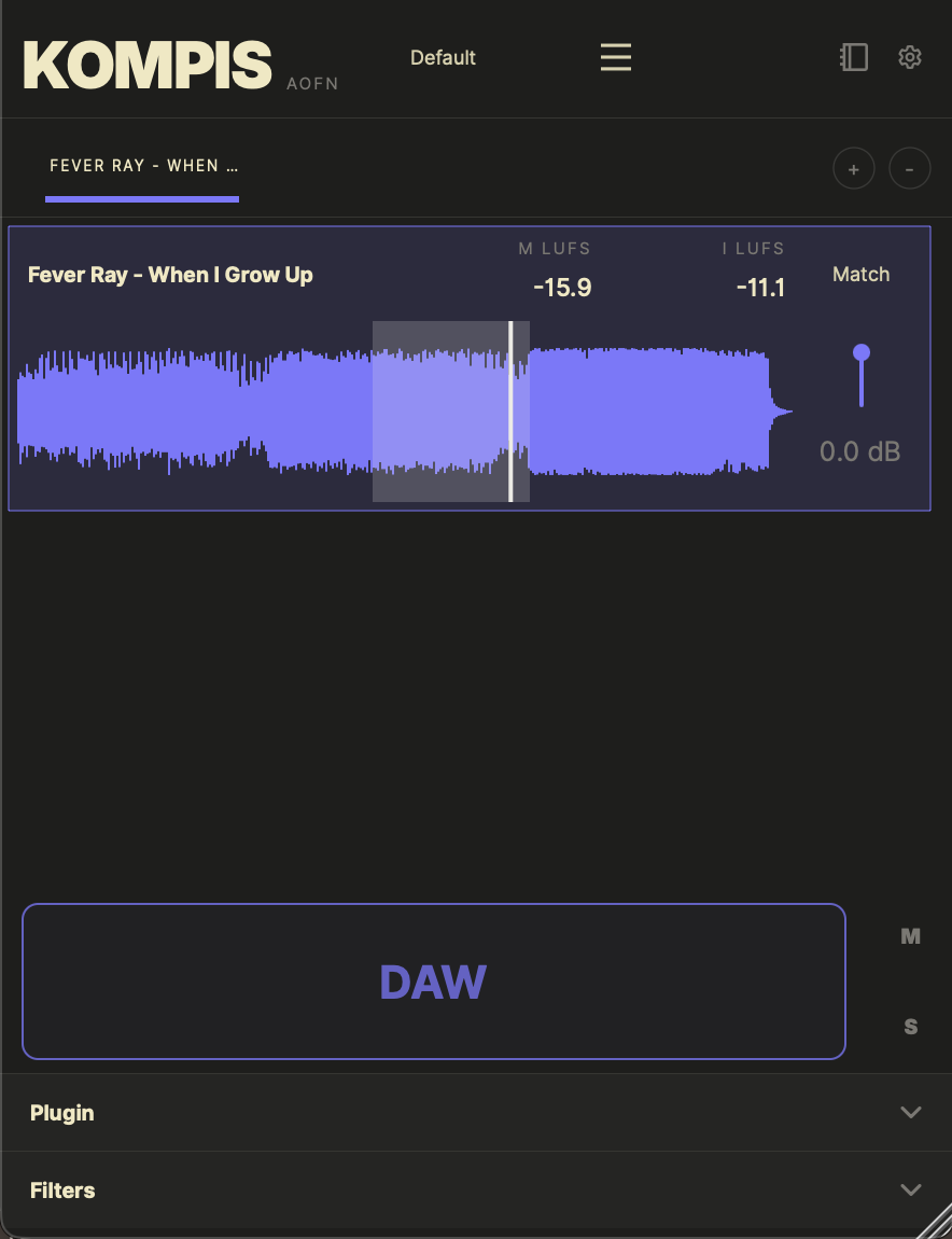 Kompis dark mode